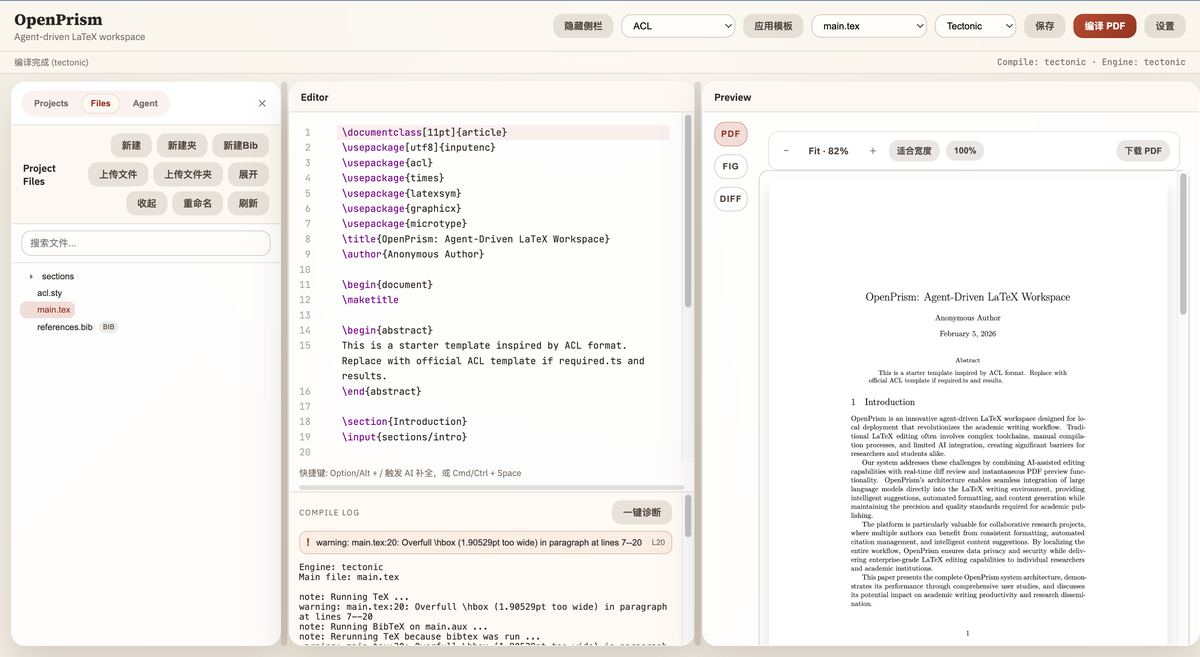 Editor view